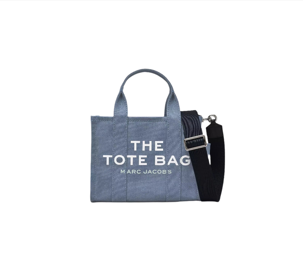 トートバッグ The Small Tote - Marc Jacobs - Cotton - Blue Marc Jacobs The Canvas Small Tote Handbag – ShopCGX