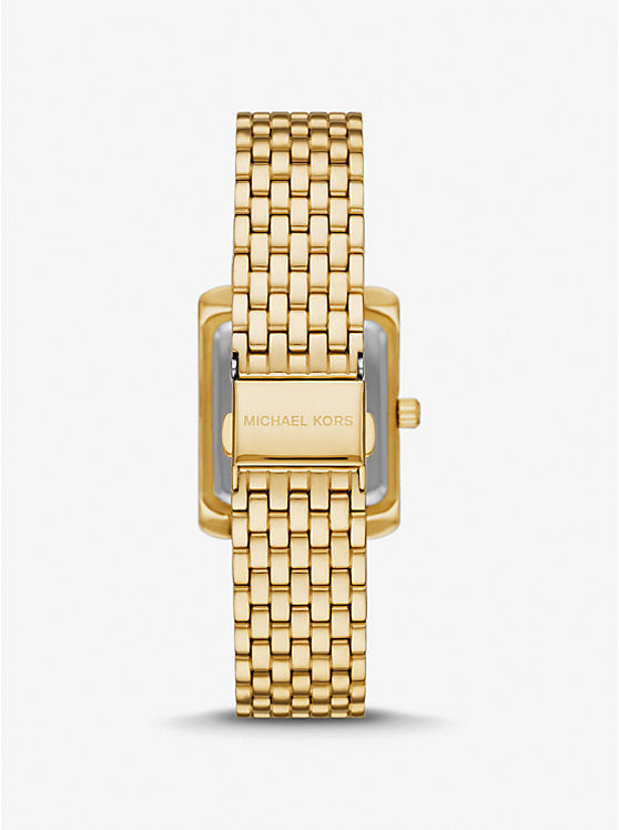 Michael Kors Petite Emery Pavé Gold-Tone Watch