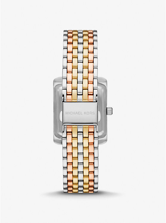 Michael Kors Petite Emery Pavé Tri-Tone Watch