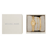 Michael Kors Lexington Three-Hand Gold-Tone Stainless Steel Watch Gift Set