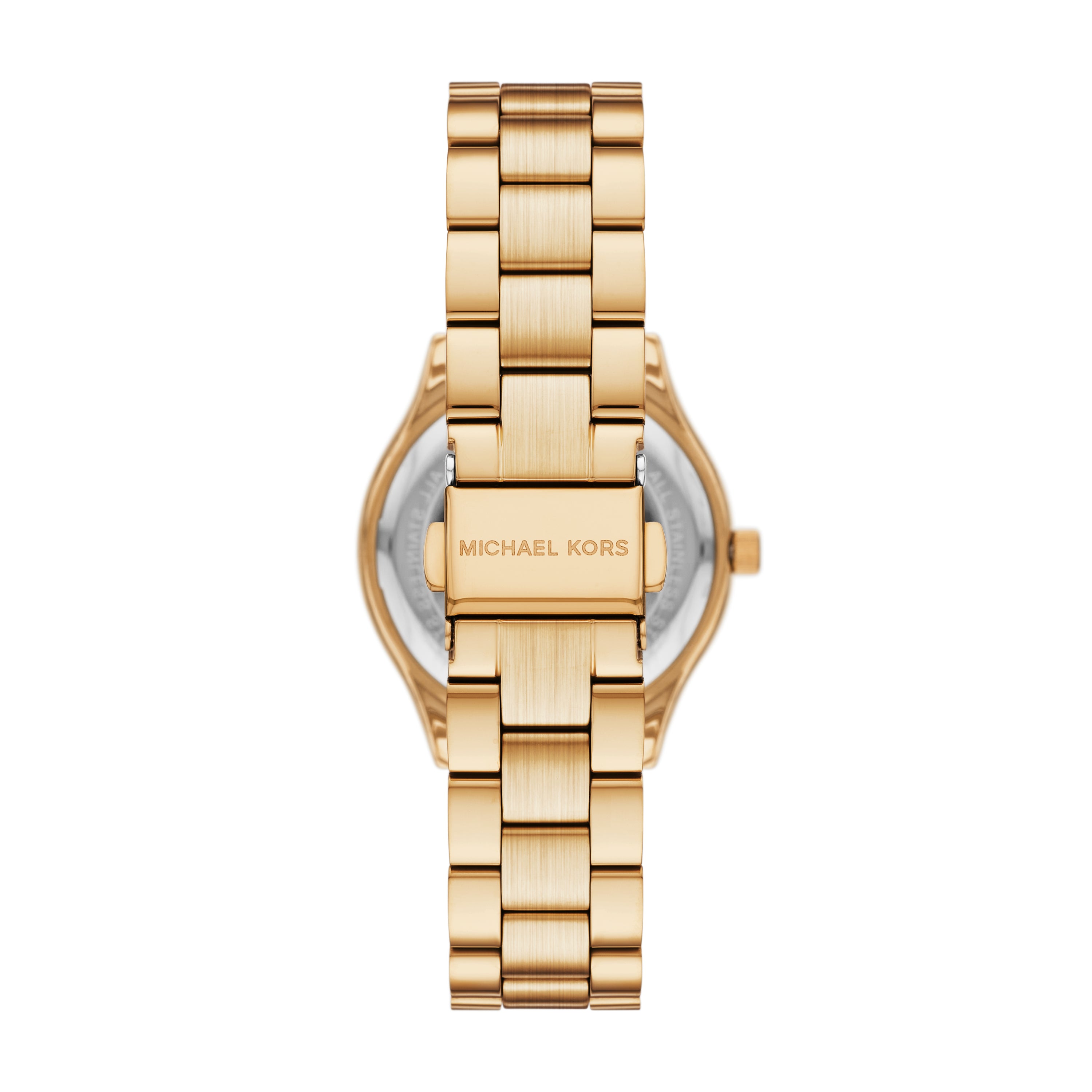 Michael Kors Slim Runway Three-Hand Gold-Tone Stainless Steel Watch Gift Set