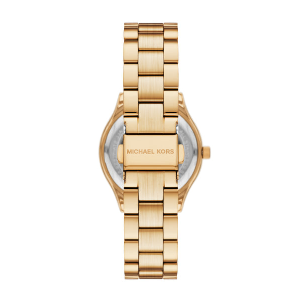 Michael Kors Slim Runway Three-Hand Gold-Tone Stainless Steel Watch Gift Set