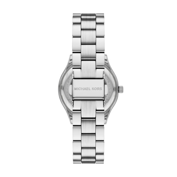 Michael Kors Slim Runway Three-Hand Silver-Tone Stainless Steel Watch Gift Set