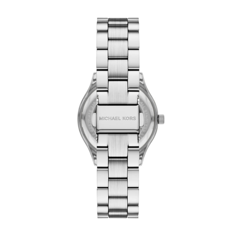Michael Kors Slim Runway Three-Hand Silver-Tone Stainless Steel Watch Gift Set