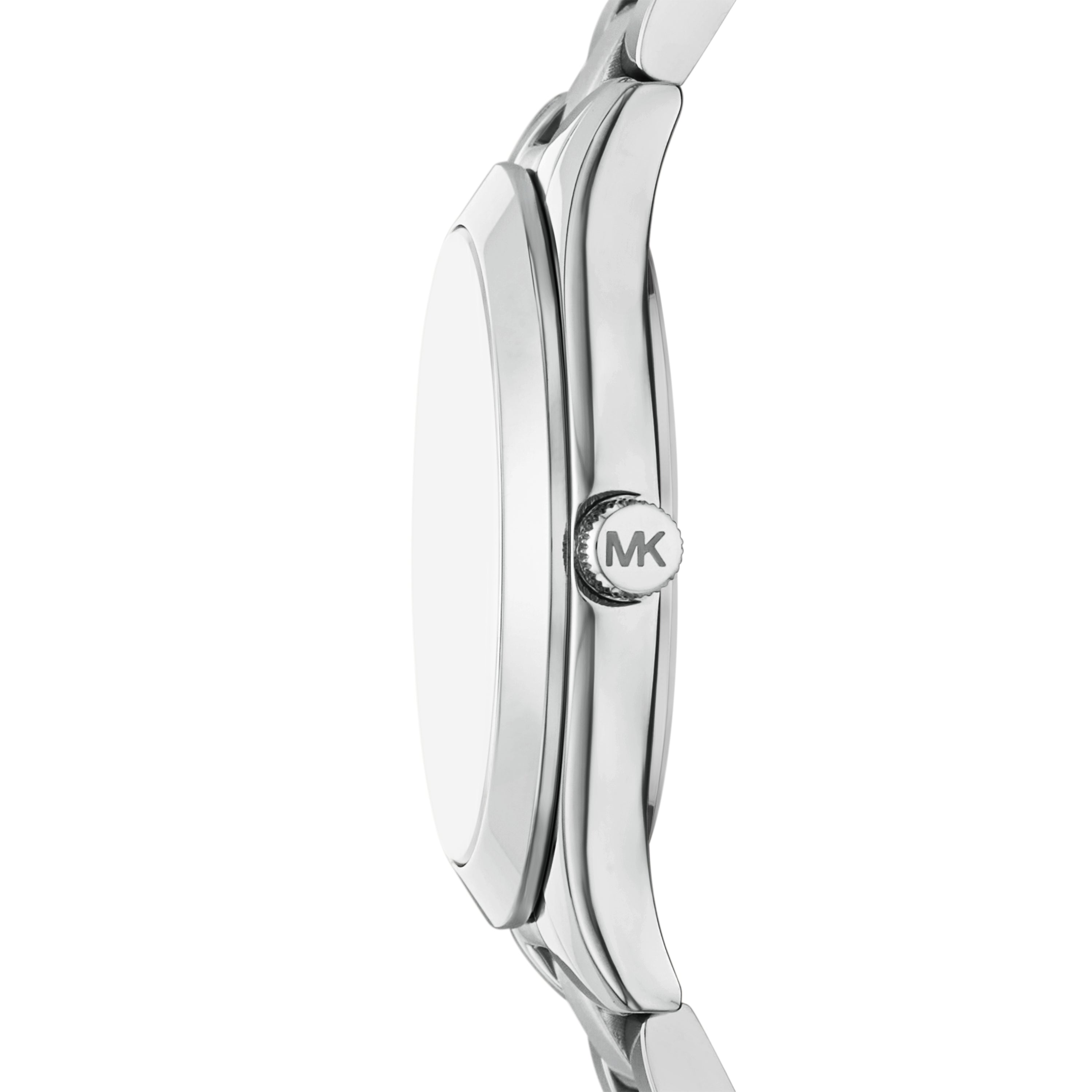 Michael Kors Slim Runway Three-Hand Silver-Tone Stainless Steel Watch Gift Set