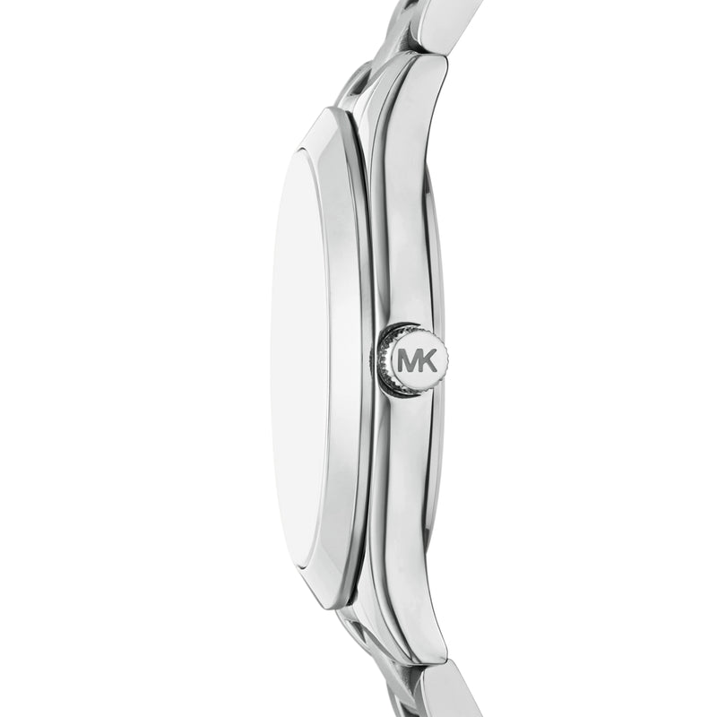 Michael Kors Slim Runway Three-Hand Silver-Tone Stainless Steel Watch Gift Set