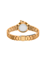 Michael Kors Womens Mini Pyper Pave Gold-Tone Watch