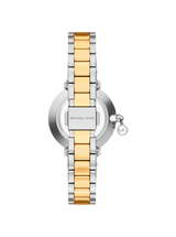 Michael Kors Womens Mini Pyper Pave Two-Tone Watch