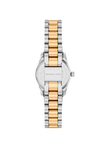 Michael Kors Womens Petite Lexington Pave Two-Tone Watch