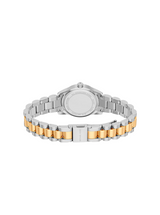 Michael Kors Womens Petite Lexington Pave Two-Tone Watch