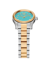 Michael Kors Womens Petite Lexington Pave Two-Tone Watch