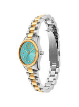Michael Kors Womens Petite Lexington Pave Two-Tone Watch