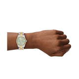 Michael Kors Womens Lexington Lux 2-Tone Watch