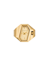 Michael Kors Womens Suri Gold-Tone Ring Watch