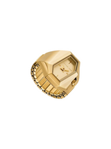 Michael Kors Womens Suri Gold-Tone Ring Watch