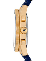 Michael Kors Oversized Maritime Gold-Tone and Silicone Watch