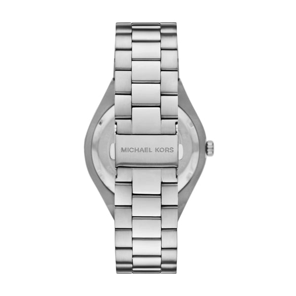 Michael Kors Mens Lennox Three-Hand Silver-Tone Stainless Steel Watch