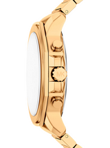 Michael Kors Mens Oversized Prescott Gold-Tone Watch