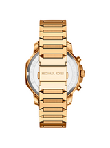 Michael Kors Mens Oversized Prescott Gold-Tone Watch
