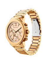 Michael Kors Mens Oversized Prescott Gold-Tone Watch