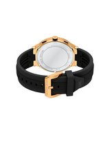 Michael Kors Mens Oversized Billie Gold-Tone and Silicone Watch