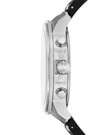 Michael Kors Mens Prescott Silver-Tone and Silicone Watch