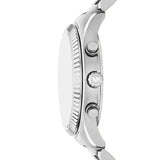 Michael Kors Mens Lexington Silver-Tone Watch