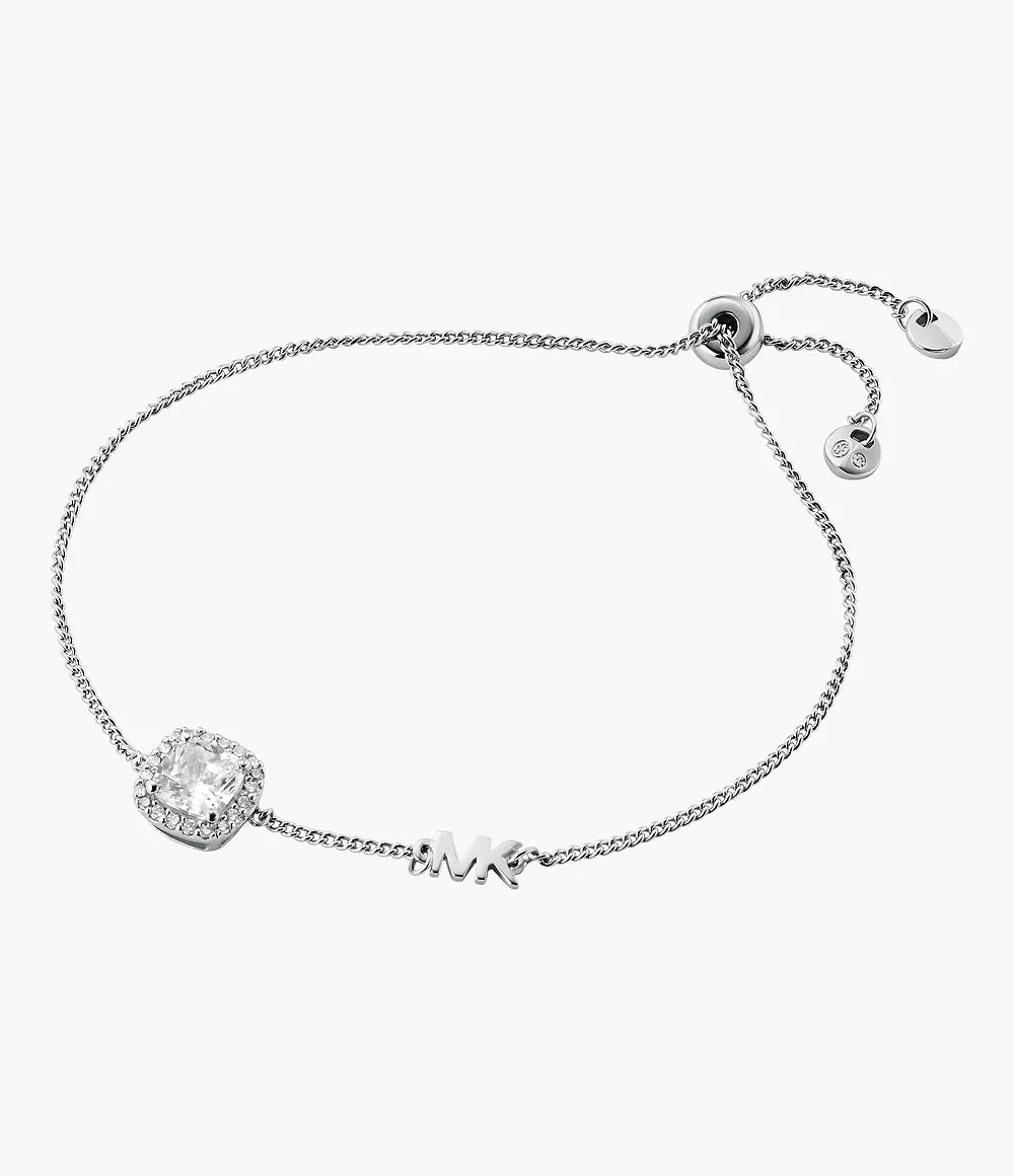 Michael Kors Pave Halo Slider Bracelet - Sterling Silver