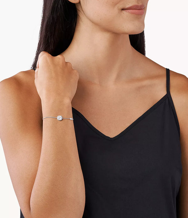 Michael Kors Pave Halo Slider Bracelet - Sterling Silver