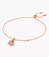Michael Kors Heart Charm Bracelet - Rose-Gold-Plated