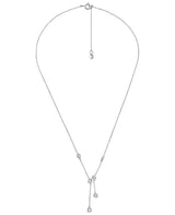 Michael Kors Silver-Plated Bezel Necklace