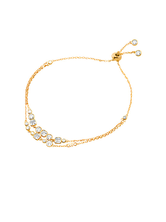 Michael Kors Gold-Plated Bezel Slider Bracelet