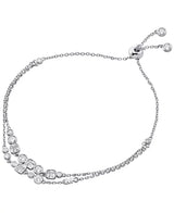 Michael Kors Silver-Plated Bezel Slider Bracelet