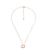 Michael Kors Rose Gold-Plated Heart Pendant Necklace