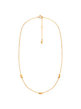 Michael Kors Gold-Plated Mini Mk Necklace