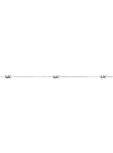 Michael Kors Silver-Plated Mini Logo Necklace