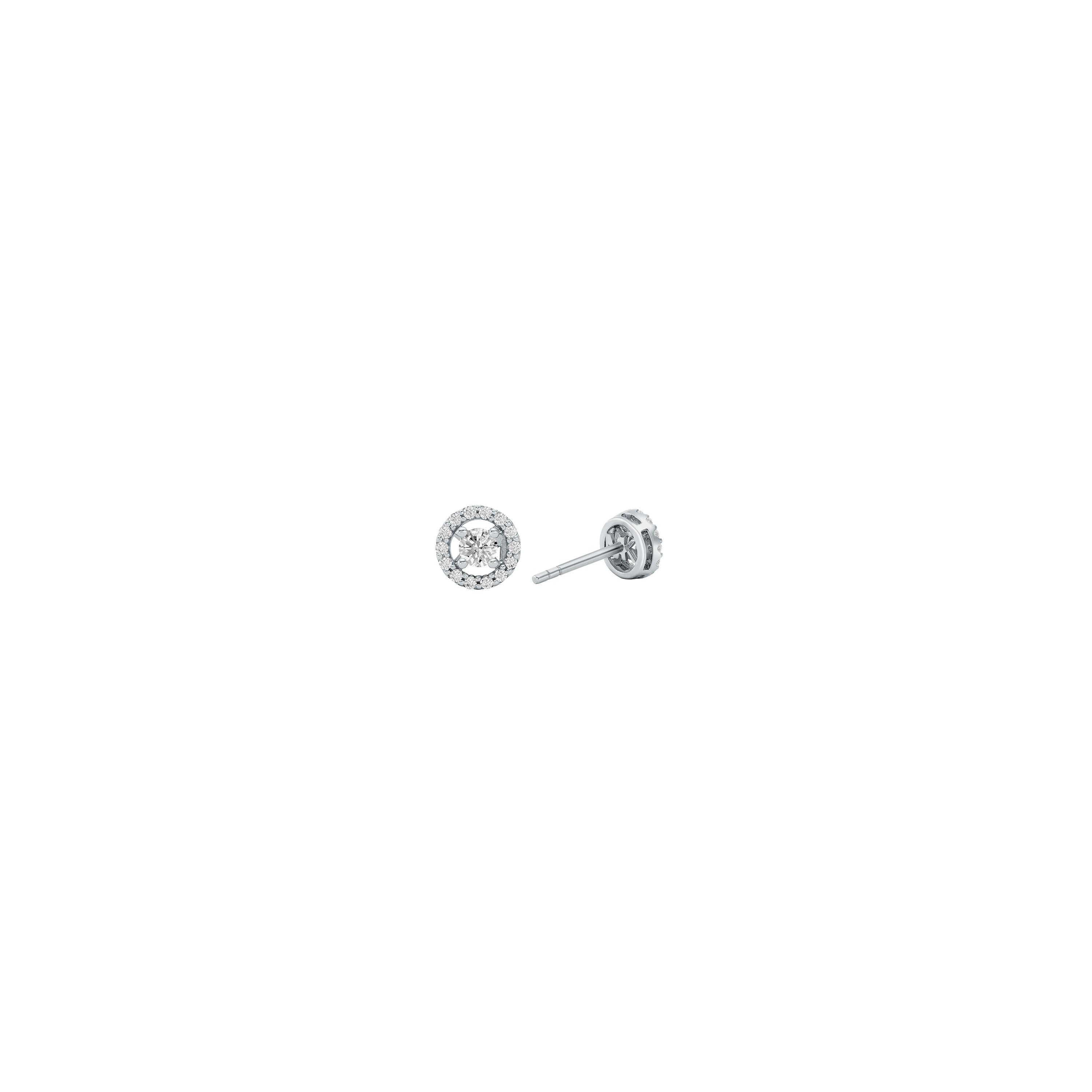 Michael Kors Silver-Plated Pavé Stud Earrings