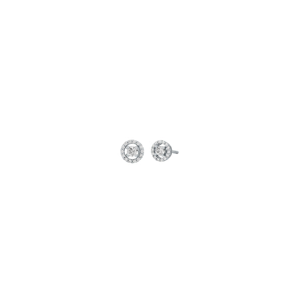 Michael Kors Silver-Plated Pavé Stud Earrings