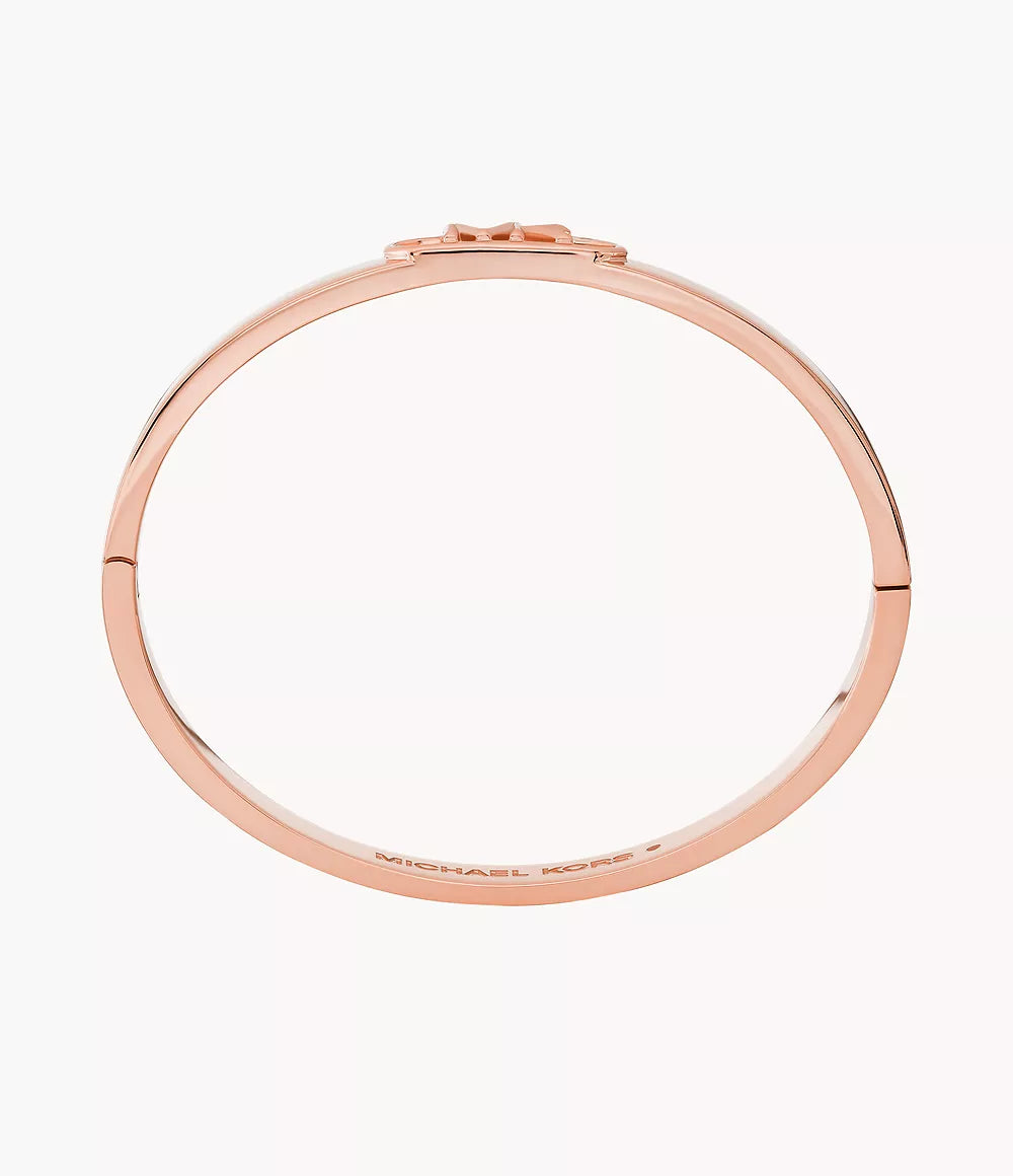 Michael Kors Empire Link Bangle Bracelet - Rose-Gold-Plated