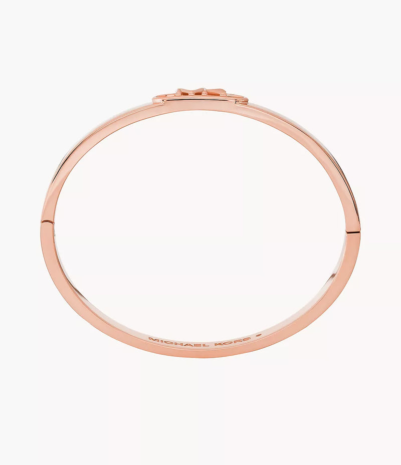 Michael Kors Empire Link Bangle Bracelet - Rose-Gold-Plated