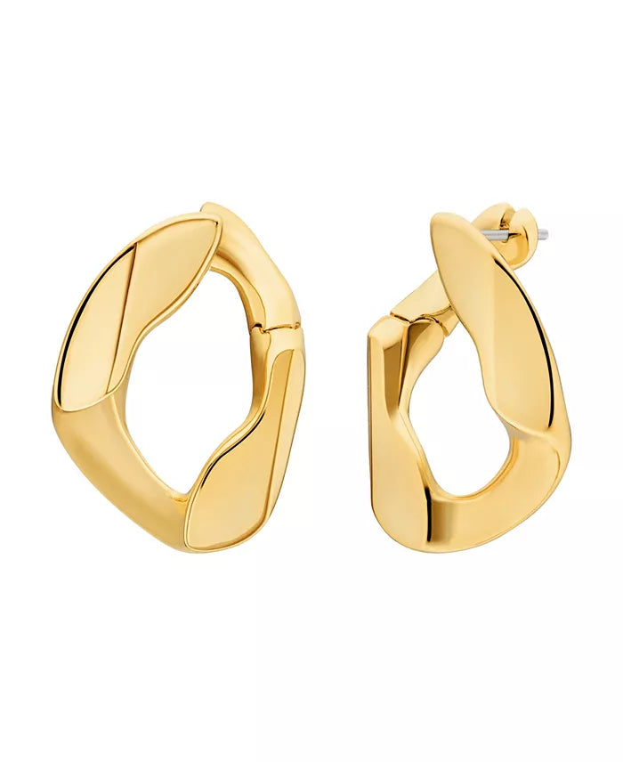 Michael Kors Gold Plated Link Earrings