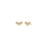 Michael Kors Gold-Plated Pavé Stud Earrings