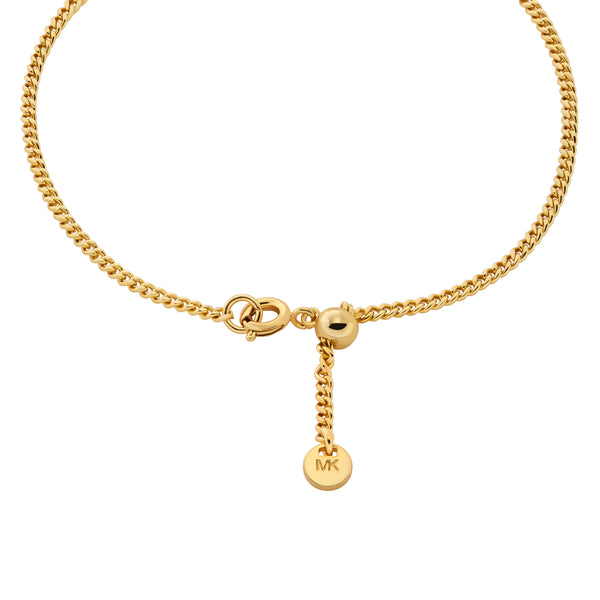 Michael Kors Gold-Plated Pavé Logo Bracelet