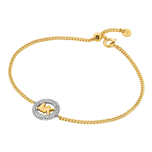 Michael Kors Gold-Plated Pavé Logo Bracelet