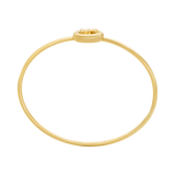 Michael Kors Gold-Tone MK Logo Bangle Bracelet