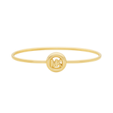 Michael Kors Gold-Tone MK Logo Bangle Bracelet