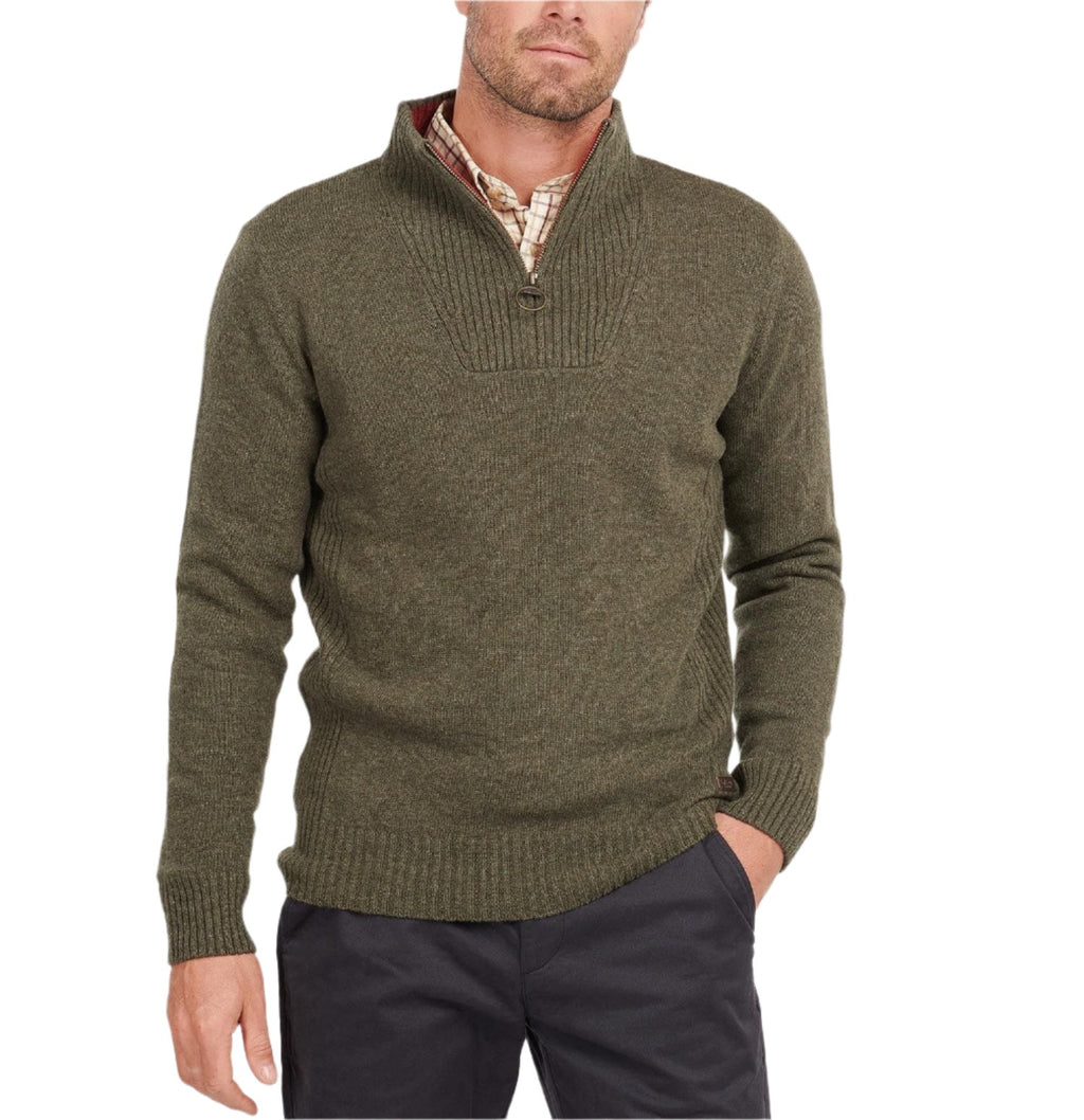 Barbour Mens Nelson Essential Half-Zip Jumper Sweater – ShopCGX