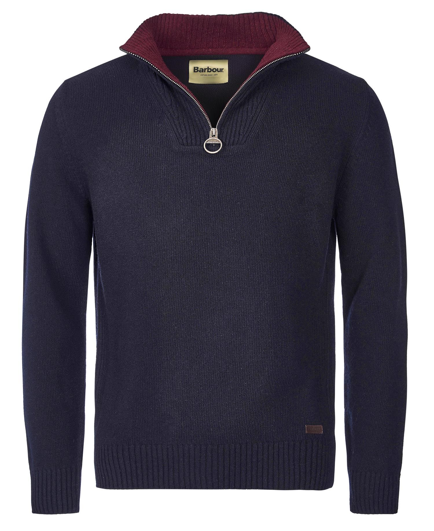 Barbour Mens Nelson Essential Half-Zip Jumper Sweater