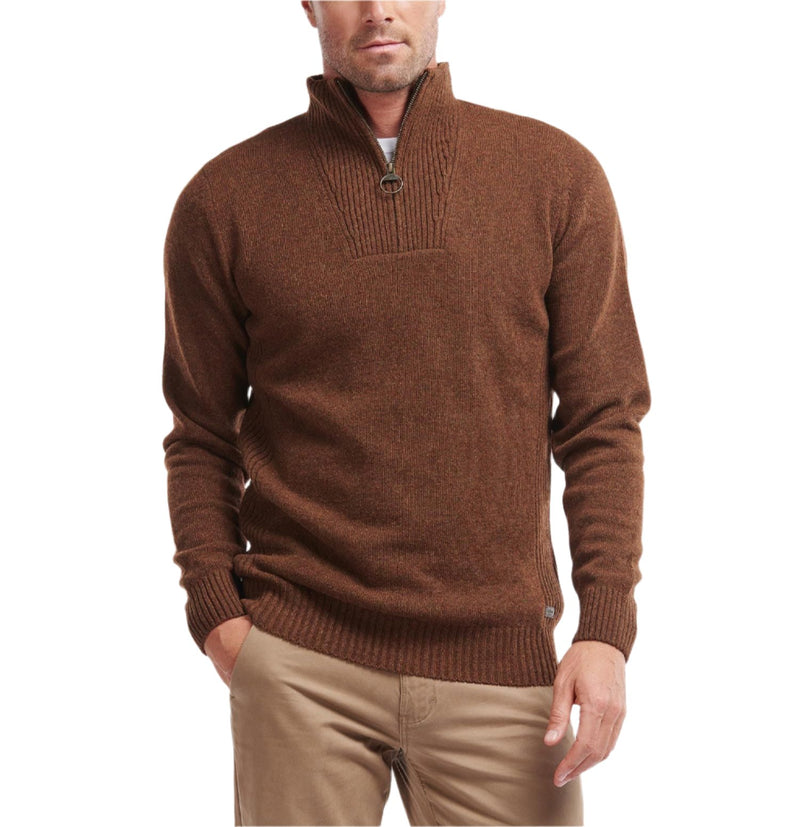 Barbour Mens Nelson Essential Half-Zip Jumper Sweater