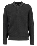 Barbour Mens Smeaton Knitted Long Sleeve Polo Shirt